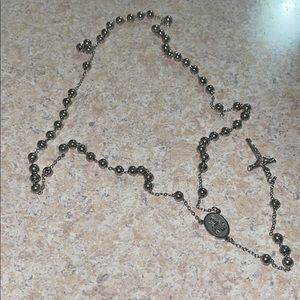 MENS SILVER ROSARY